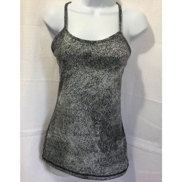 Lululemon silver/black tank top size 6……0272 - Picture 1 of 5